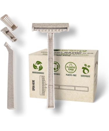 Buy Eco-Friendly Biodegradable Disposable Razors - WARRIOR Organic Vegetable (BIO-50PZ) - Buy Online on GoSupps.com