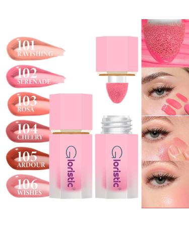 Gloristic Liquid Blush - Vitamin Rich with Castor Oil | Waterproof, Long Lasting | Halal, Vegan, Cruelty-Free (Cherry) - Buy Online on GoSupps.com