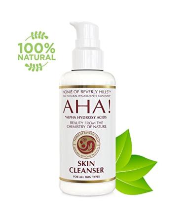 Nonie AHA Skin Cleanser - 100% Natural & Vegan | Oil-Based Makeup Remover with Exfoliating & Anti-Aging Benefits | 7.0 Oz - Buy Online on GoSupps.com