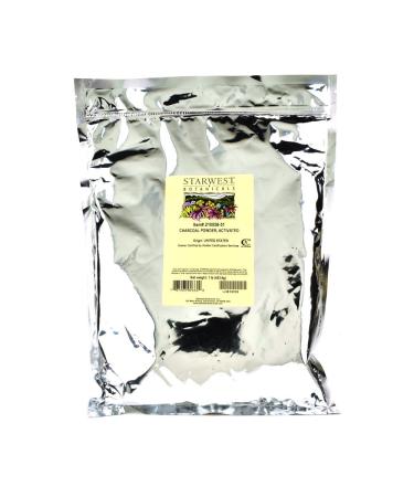 Starwest Botanicals Food Grade US Hardwood Activated Charcoal Powder, 1 Pound Bulk Bag