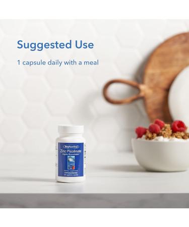 Zinc Picolinate 25mg - Immune, Mood & Bone Support - 60 Capsules by Allergy Research Group - Buy Online on GoSupps.com