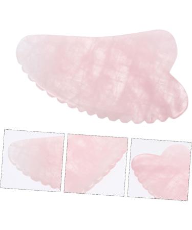 Minkissy 3-Piece Schabbrett Massage Device Set | Face Roller Gua Sha Board & Gemstone Tools for Skin Care | Pink | International Shipping Available - Buy Online on GoSupps.com