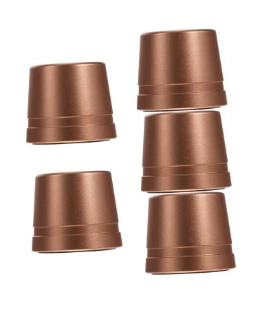 Beaupretty Shaving Brush Stand 5pcs Razor Base Manual Aluminum Holder Rose Gold Shaving Brush Holder