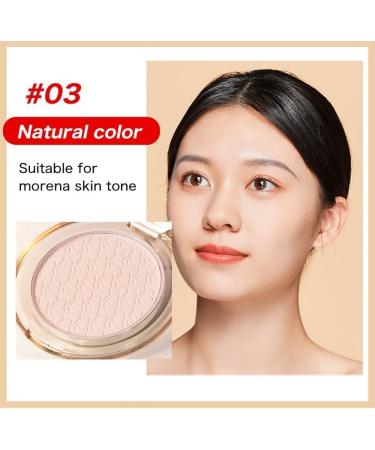 New Golden Diamond Face Powder Matte Perfection Pressed Powder Summer Oil Control Pressed Powder Summer Oil Control Matte Perfection Pressed Powder Face Powder Compact (#02 Pearlescent Ivory-3PC) - Buy Online on GoSupps.com