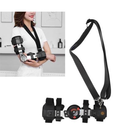 Hinged Elbow Brace with Strap Sling - Aluminium Alloy Support for Right Arm Injury Recovery | Post Op Elbow Stabilizer - Buy Online on GoSupps.com