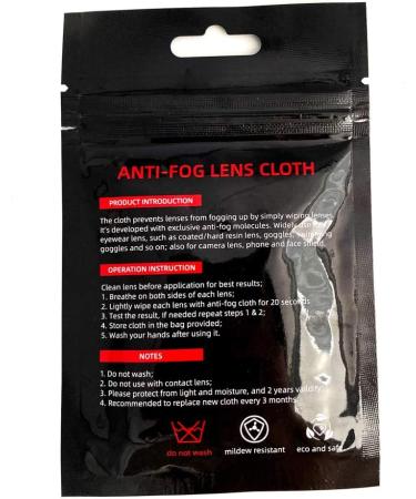 5 Pack Nano Anti-Fog Cleaning Cloths for Glasses Sunglasses & Camera Lenses - Reusable Microfiber Towels for Ultimate Clarity - Buy Online on GoSupps.com