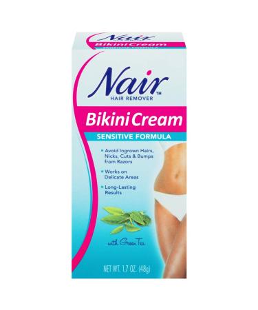 Sensitive Formula Bikini Cream with Green Tea Hair Remover by Nair