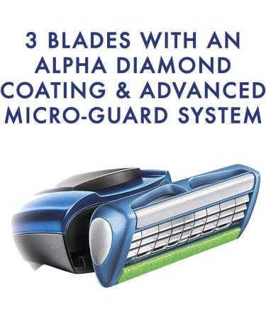 Wilkinson Sword Protector 3 Men's Razor Blade Refills - Pack of 8 - Buy Online on GoSupps.com