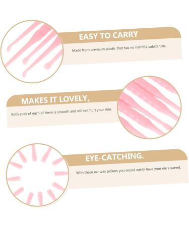 HOUDERCO 12pcs Disposable Plastic Ear Wax Cleaning Tools Smooth Double-Ended Ear for Safe Wax Removal Portable Cleaner for Home and Travel Random Color - Buy Online on GoSupps.com