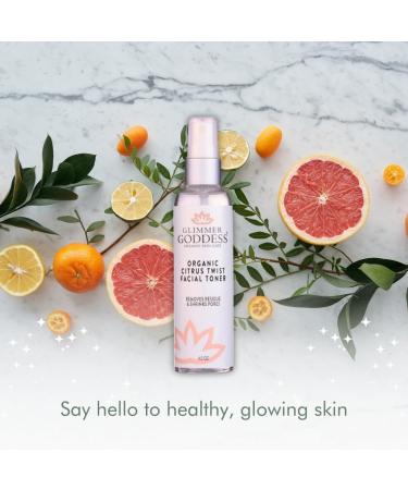 Organic Citrus Facial Toner with Rose Water Witch Hazel & Aloe Vera | Natural Astringent & Pore-Closing Skin Prep - Buy Online on GoSupps.com