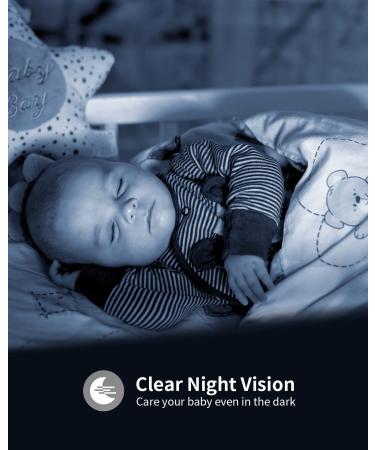BJS 1080P Baby Monitor with Camera & Audio, Sound/Motion Detection, Night Vision - White (BM-A-1) - Buy Online on GoSupps.com