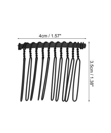 VOCOSTE 12 Pcs No Slip Metal Hair Side Combs Accessories - Black 1.6 - Buy Online on GoSupps.com