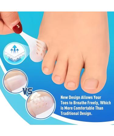 30 Pcs Silicone Anti-Friction Toe Protectors with Breathable Holes - Protect Toenails, Corns, Blisters, Hammer Toes - Men and Women - Buy Online on GoSupps.com