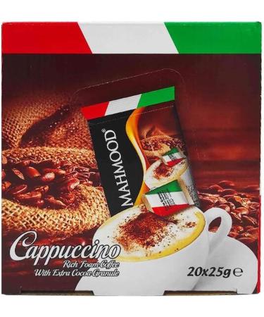 Mahmood Lot 3x Cappuccino - 20 x 25g - Carton 500g - Buy Online on GoSupps.com