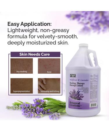 PRONAIL - Healing Therapy Massage Lotion - Professional Pedicure Body and Hot Oil Manicure Infused with Natural Oils Vitamins Panthenol and Amino Acids (Lavender 1 Gallon) Lavender 128 Fl Oz (Pack of 1) - Buy Online on GoSupps.com