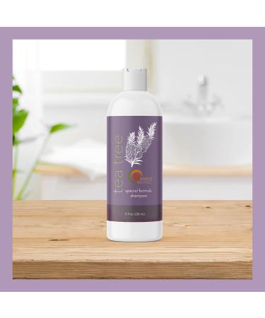 Tea Tree Oil Shampoo for Oily Hair - Paraben & Sulfate Free Clarifying Formula for Build Up & Dry Scalp - Purifying Aromatherapy for Greasy Hair - Buy Online on GoSupps.com