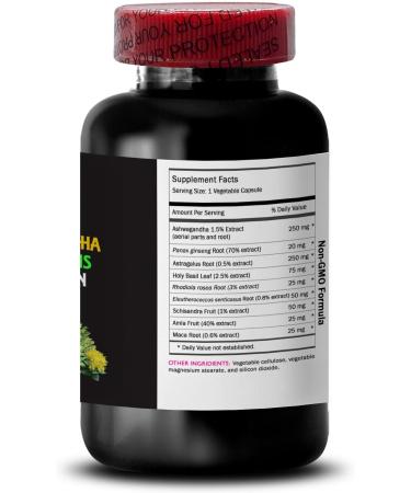 ADAPTOGEN SUPPLEMENTS - astragalus root capsules maca root vegetarian capsules holy basil root blend panax ginseng wellness support rhodiola rosea boost ashwagandha powder 1Bot - Buy Online on GoSupps.com