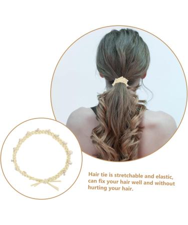 FRCOLOR Diamond-encrusted Colorful Twist Hair Rope Pearl Hair Clips Rhinestone Hair Ties Stretchy Hair Bands Rhinestone Hair Clips Tiara Fabric + Diamond Miss Decorate Elastic - Buy Online on GoSupps.com