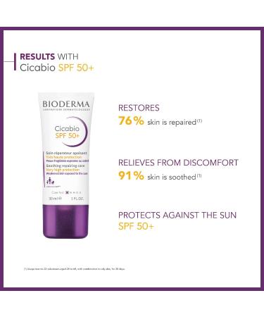 Bioderma Cicabio Repairing Cream SPF50+ 30ml - Buy Online on GoSupps.com