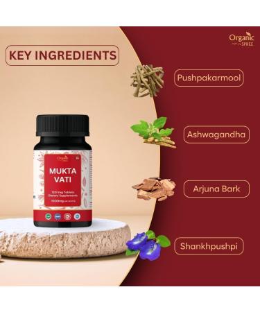 ORGANIC SPREE Arjuna & Mukta Vati Supplement 120 Tablets Each USDA Organic Terminalia Arjuna & Ayurvedic Blend - Buy Online on GoSupps.com