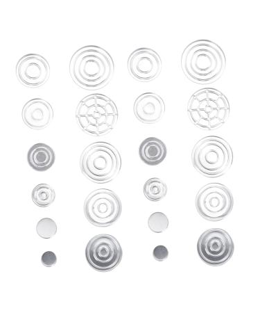 MERRYHAPY Fun Makeup 22 Refillable Aluminum Cases for Eyeshadow and Lipstick Ideal for Travel and Home