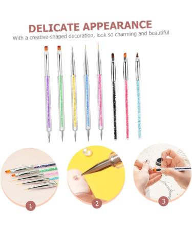 Healeved 4 Sets Nail Pen Nails Gel Nail Gel Dotting Supply Nail Painting Tools Nail Accessory Manicure Tools Professional Nail Supply Nail Art Supply Nail Art Tool Function Pen Carved Abs - Buy Online on GoSupps.com