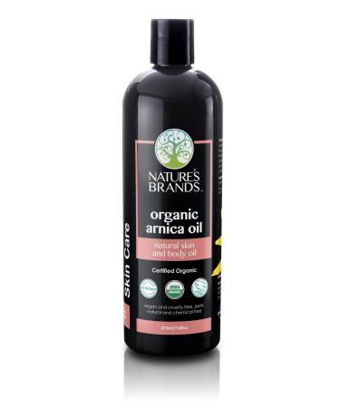Organic Arnica Carrier Oil 16floz BPA-Free Plastic by Herbal Choice Mari