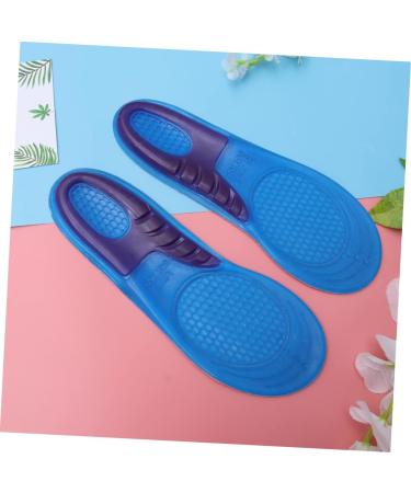 FOMIYES Silicone Massage Insoles - Comfort & Shock Absorption - Blue Medium Shoe Inserts for Enhanced Foot Support - Buy Online on GoSupps.com