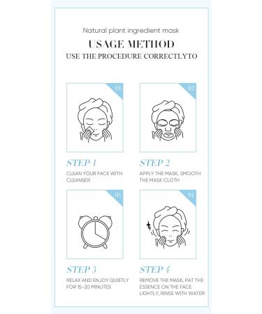 Hydrating Facial Mask with Hyaluronic Acid and Niacinamide 30 Sheets - Buy Online on GoSupps.com