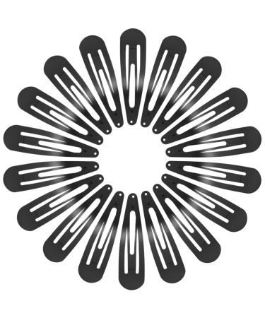 30 Pcs Black Snap Hair Clips 3.1 Inch Big Size Barrettes for Women - No Slip Metal Snap Hair Pins - Buy Online on GoSupps.com
