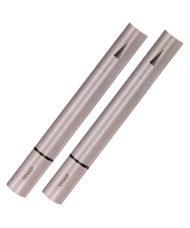 Eyebrow Contouring Pen 2Pcs 4-Pronged Eyebrow Pen Waterproof Fast Drying Eyeliner Long Lasting Dual-end Makeup Eyeliner Pencil Eyebrow Contouring Pens