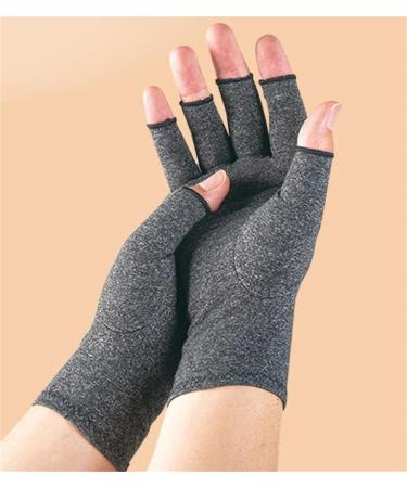 SunnyJuly Compress Bamboo Arthritis Gloves Premium Bamboo Gloves Anti-Slip Glue dot Gloves for Work Fingerless Women Men Gray Spots X-Large - Buy Online on GoSupps.com