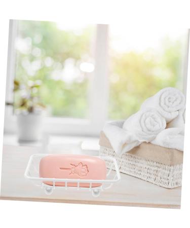 Ciieeo Soap Holder Soap Dish for Shower Metal Soap Rack Waterfall Soap Dish Shower Soap Dish Draining Soap Dishes Metal Soap Dish Bathroom Soap Case Bath Soap Wrought Iron Sponge Travel White 12.00X9.00X3.00CM - Buy Online on GoSupps.com