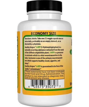 Healthy Origins 5-HTP 50mg Natural Multi Vitamins - 120 Count (Pack of 1) - Buy Online on GoSupps.com