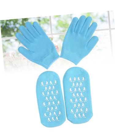 VINTORKY Spa Gel Socks Gel Gloves and Socks Moisturizing Heel Socks Dry Skin Gloves Socks for Women Spa Gel Gloves Moisturize Gel Socks for Moisturizing Women Spa Socks Ladies Gloves Hand 21.00X10.50X3.00CM - Buy Online on GoSupps.com