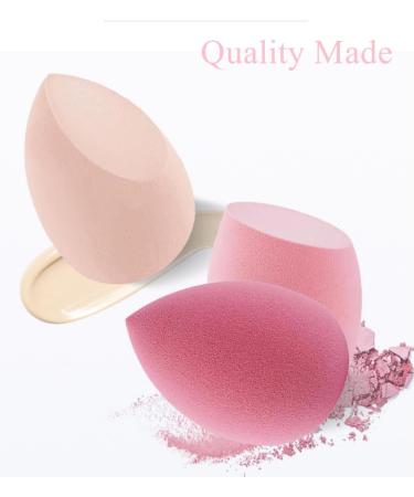 Stianiiile Makeup Sponge Set of 4 Latex Free Blender Beauty for Liquid Cream and Powder Soft and Flexible Beauty Sponges Super Soft Beauty Cosmetic 4 Purple - Buy Online on GoSupps.com
