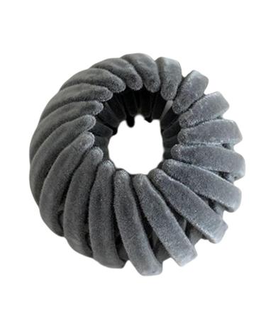Bird magic hair clip - Nest Velvet Magic Hair Clip - Three Rows of Teeth Styling Supplies for Making Ponytail Bun and Hairpin for Long Short Curly Straight Hair Gray