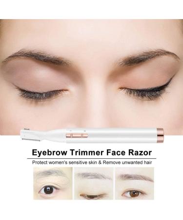 Upgraded Eyebrow Trimmer & Precision Facial Hair Remover - Battery Operated Painless Electric Razor for Face Chin Upper Lip & Peach Fuzz - International Shipping Available - Buy Online on GoSupps.com