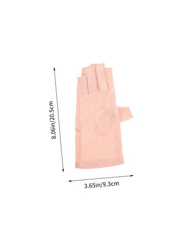 CRILSTYLEO 1 Pair Sun Protection Half Finger Gloves Women Nail Salon Supply Fingerless Manicure Gloves Manicure Protective Accessory Anti-uv Gloves Manicure Fingerless Gloves - Buy Online on GoSupps.com