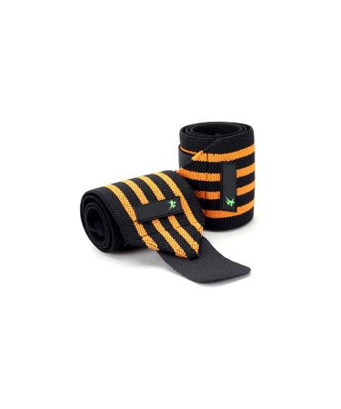 Wrist Wraps Supports Sports Compression Strap Unisex with Thumb Loop for Gym Weightlifting Fitness and Exercise etc .(Orange)
