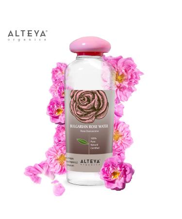 Alteya Organics Rose Water Facial Toner 17 Fl Oz - Bulgarian Rosa Damascena Flower Water - Moisturizing Award-Winning Formula - BPA-Free Bottle - 1 Pack - Buy Online on GoSupps.com