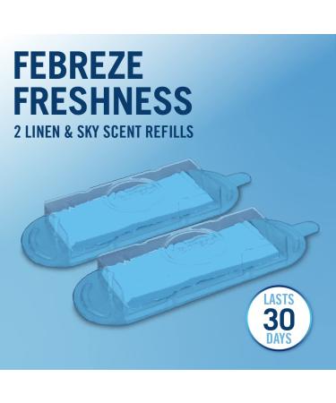 Febreze Linen & Sky Air Purifier Scent Refill Cartridge 2-Pack | White | 2 per Pack - Buy Online on GoSupps.com