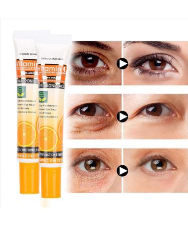 Vitamin C Eye Cream - 25ml | Anti-Wrinkle Reduces Dark Circles & Swelling | Moisturizing Eye Care (2-Pack) - Buy Online on GoSupps.com