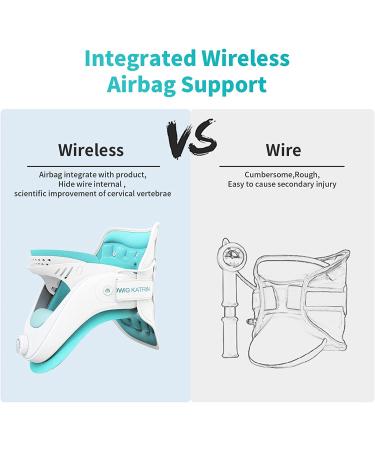 H2 Life Cervical Neck Traction Device - Adjustable Ergonomic Neck Stretcher for Pain Relief and Spine Alignment - Neck Brace with Airbag Support - Ideal Gifts for Men, Women, Dad, Mom - Buy Online on GoSupps.com