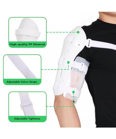 Buy Orthomen Humeral Shaft Fracture Splint - Lightweight Sarmiento Brace for Upper Arm & Shoulder - Breathable Support for Men & Women (S) - International Shipping Available - Buy Online on GoSupps.com