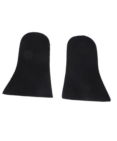 FOMIYES 1 Pair Thickened Foot Cushions Forefoot Cushion Pad Half Insoles Pu Inserts Black Medium