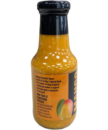Hot-Headz! Mango Habanero Pepper & Coconut Sauce. Medium Heat Spicy & Sweet Mango Sauce Perfect for Chicken Pizza Pasta Or Steak. Use As Marinade Glaze Sauce Or Dip. Gluten-Free & Vegan. (287ml) - Buy Online on GoSupps.com