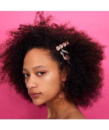 Lurrose 3Pcs Rhinestone Flamingo Bobby Bling Crystal Hair Clips Set - Unique Hair Accessories - Buy Online on GoSupps.com