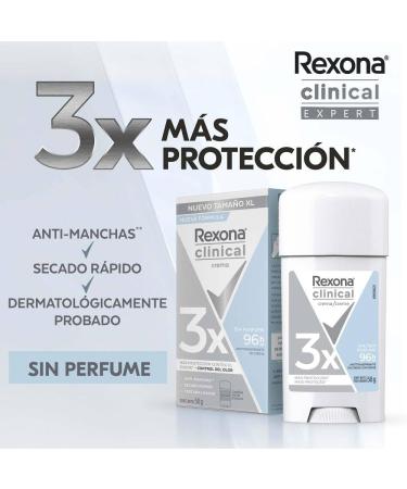 Rexona Clinical Unisex Antiperspirant Deodorant Cream - Unscented All-Day Protection 3-Pack (58g Each) - Block Sweat & Odor Globally - Buy Online on GoSupps.com