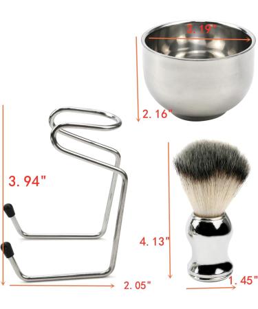 Tsnamay Men's Shaving Set - Stainless Steel Razor Brush & Bowl | Premium Shaving Accessories for a Smooth Shave - Buy Online on GoSupps.com